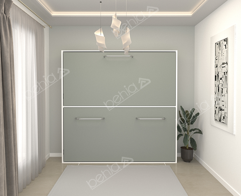 تخت خواب تاشو یک نفره افقی دو طبقه کد BW-10119