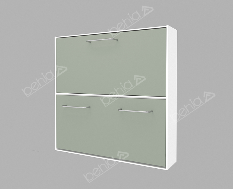 تخت خواب تاشو یک نفره افقی دو طبقه کد BW-10119